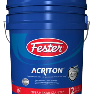 IMPERMEABILIZANTE 12 AÑOS ROJO 19L FESTER ACRITON PROSHIELD MAX